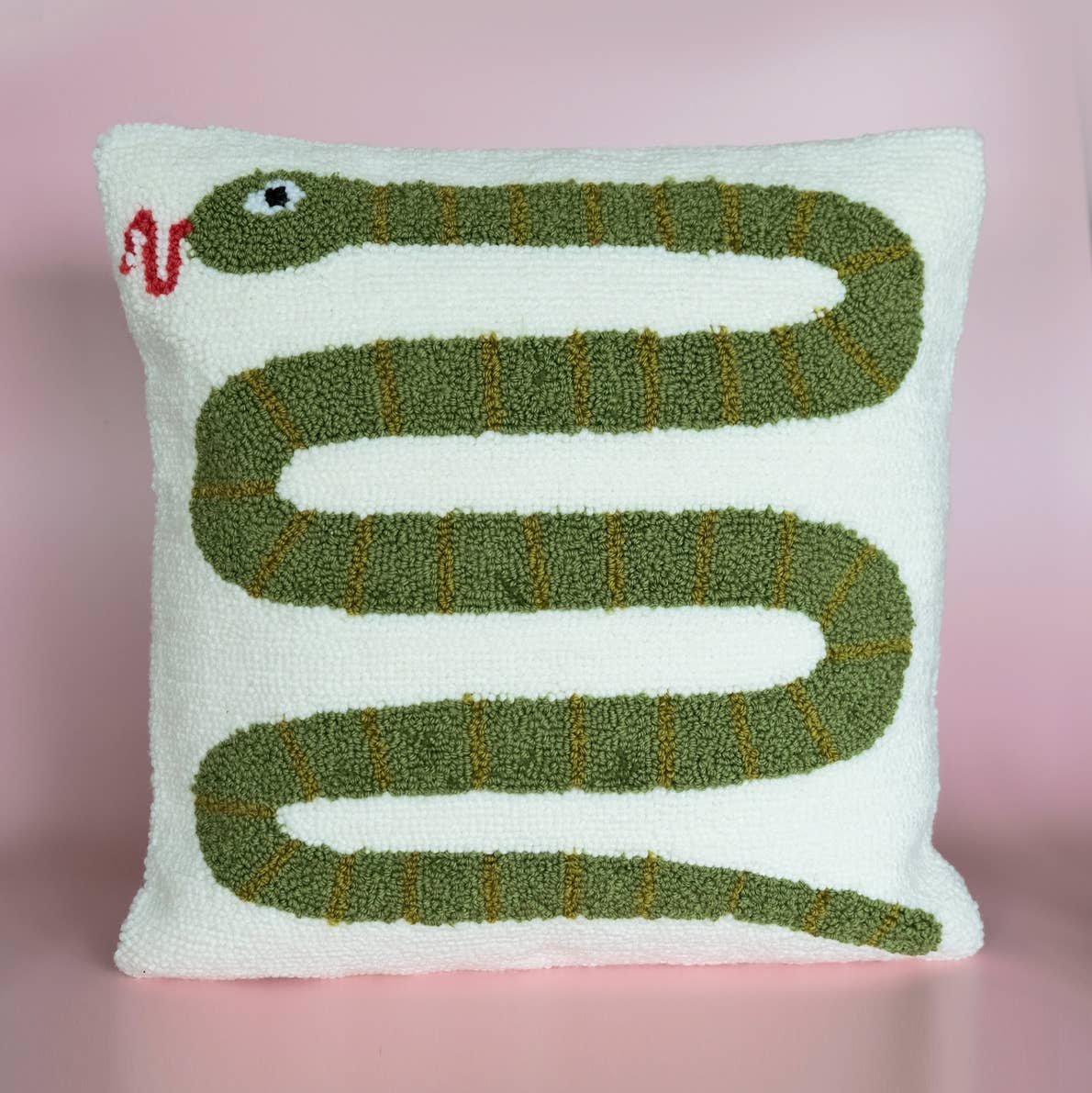 Green Snake Throw Pillow - DIGS