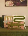 Green Snake Throw Pillow - DIGS