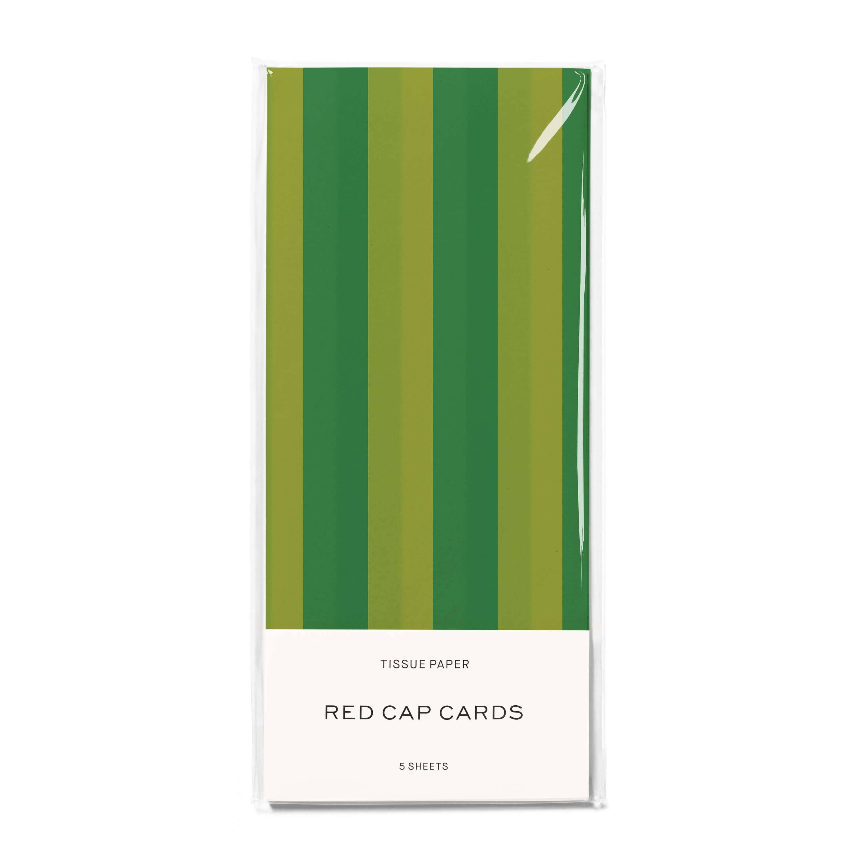 Green Stripes Tissue Paper - DIGS