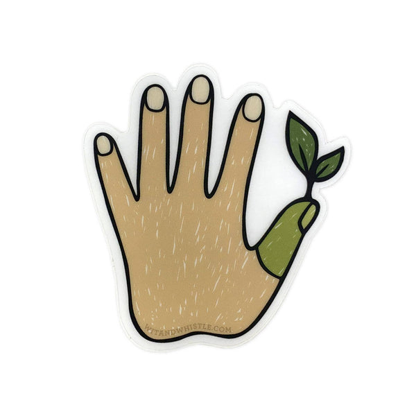Green Thumb Sticker: Light - DIGS