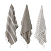 Grey Tasseled Tea Towels - DIGS