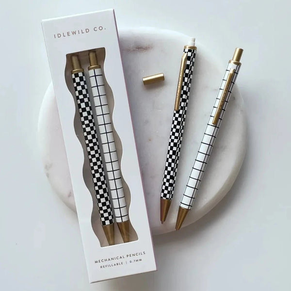 Grid + Checks Mechanical Pencils - DIGS