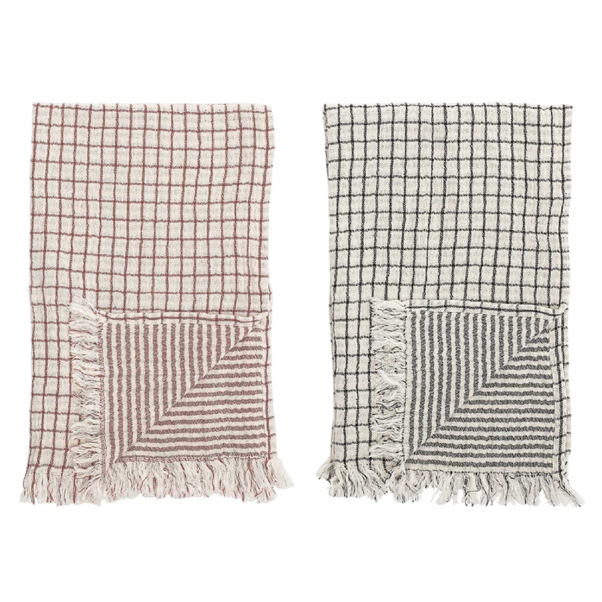 Grid Cotton Tea Towel - DIGS