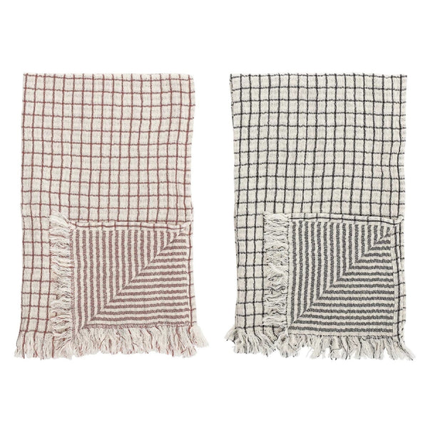 Grid Cotton Tea Towel - DIGS