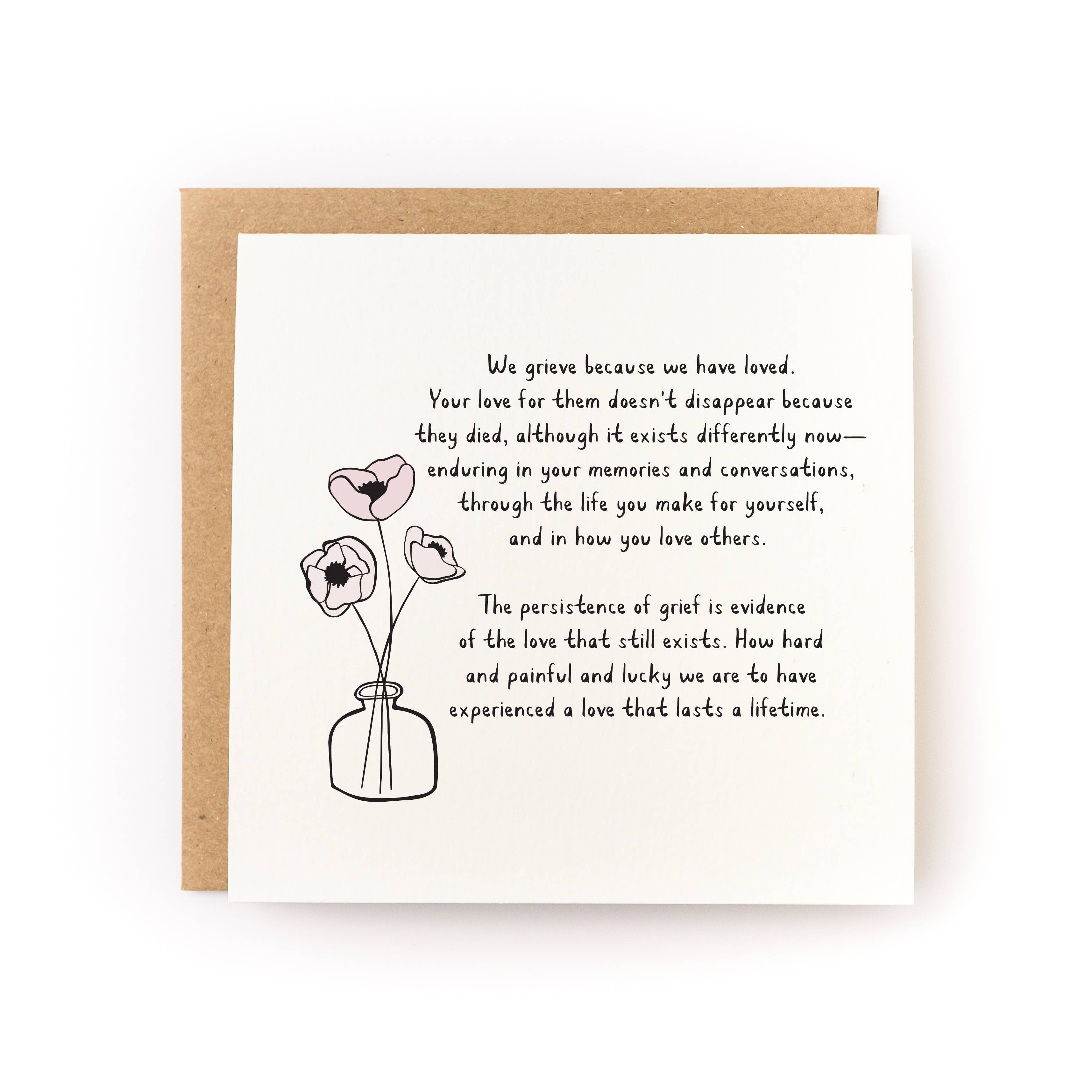 Grief is Love Sympathy Card - DIGS