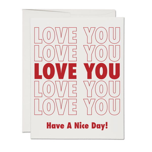 Grocery Bag Love Card - DIGS