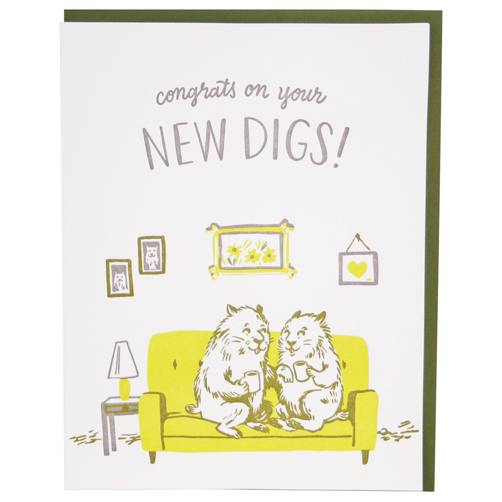 Groundhogs New Home Card - DIGS
