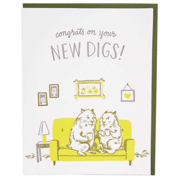 Groundhogs New Home Card - DIGS