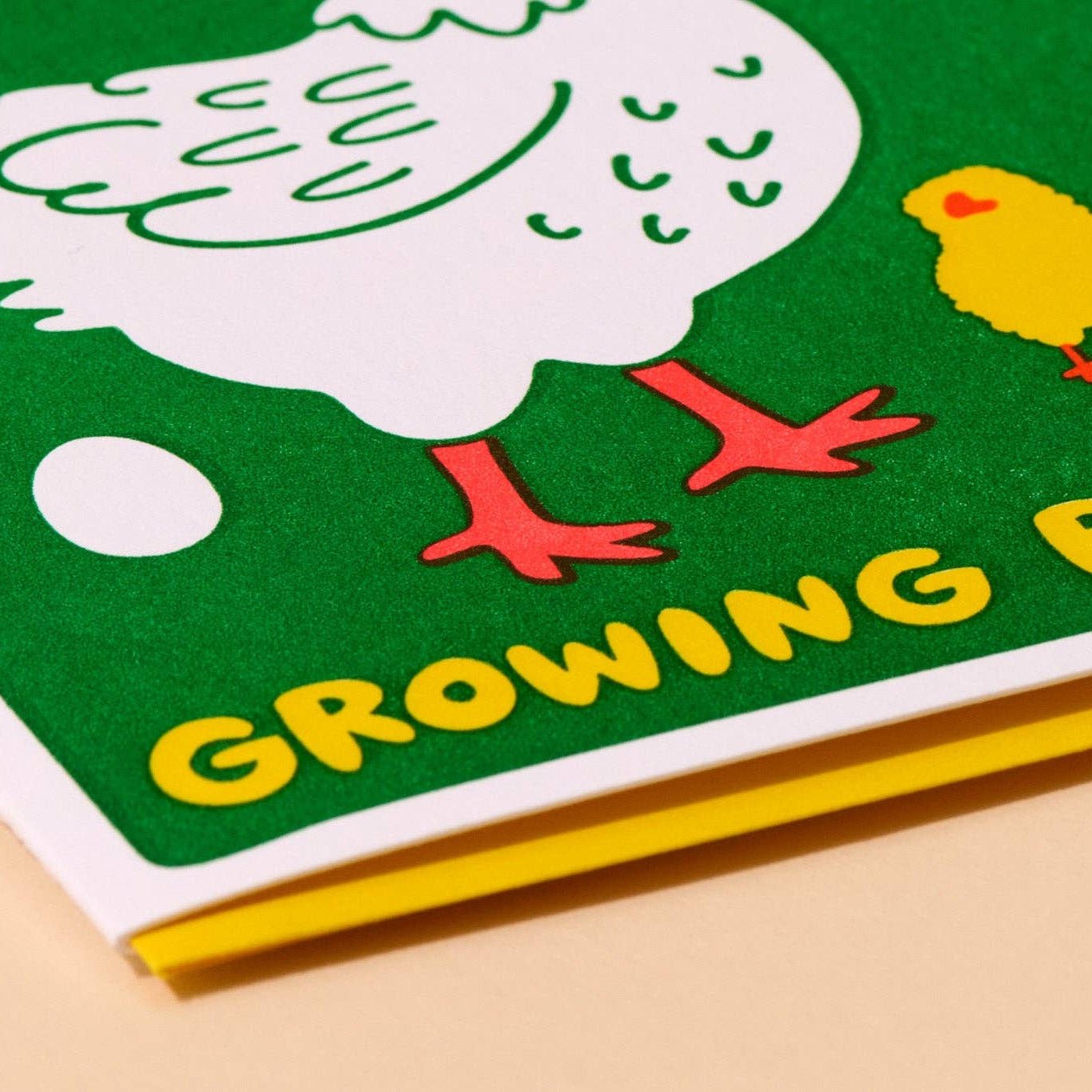Growing Brood Hen Baby Card - DIGS
