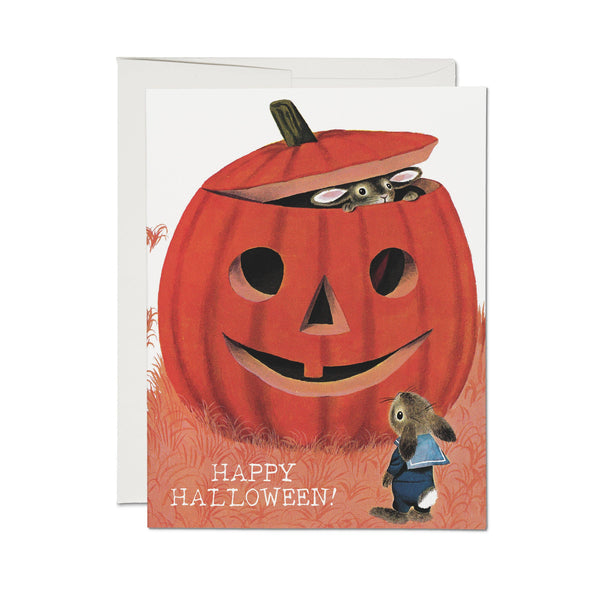 Halloween Pumpkin Greeting Card - DIGS