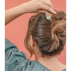Hammered Crescent Brass Hair Pin - DIGS