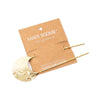 Hammered Crescent Brass Hair Pin - DIGS