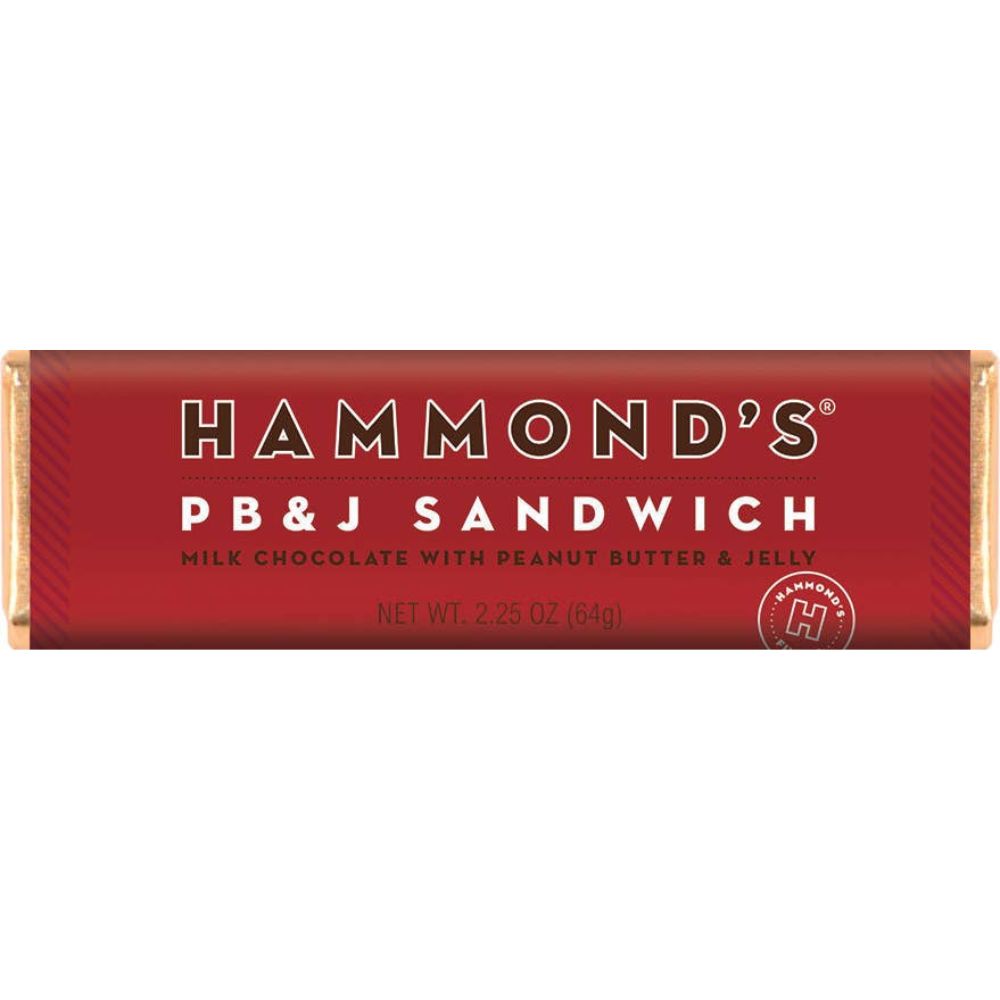 PB & J Sandwich Chocolate Candy Bar