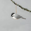Hand Carved Chickadee Ornament - DIGS