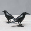 Hand Carved Mini Crow Looking Upwards - DIGS