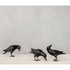 Hand Carved Mini Crow Sculpture Set of 3 - DIGS