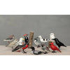 Hand Carved Mini Crow Sculpture Set of 3 - DIGS
