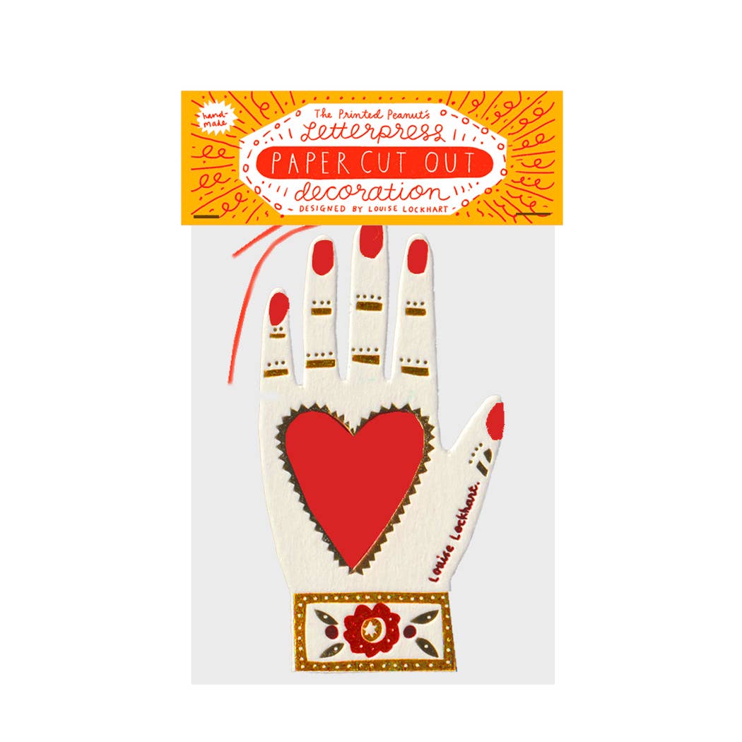 Hand Letterpress Die Cut Decoration - DIGS