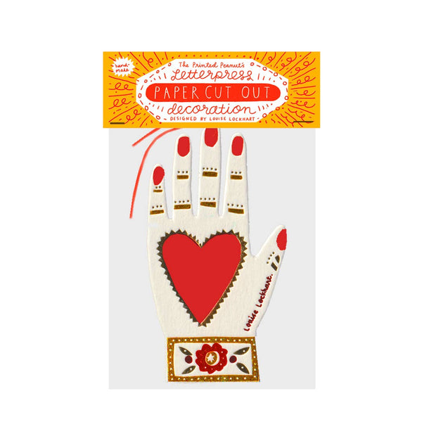 Hand Letterpress Die Cut Decoration - DIGS