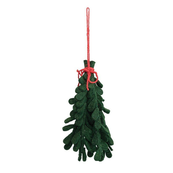 Handmade Wool Felt Hanging Mistletoe - DIGS