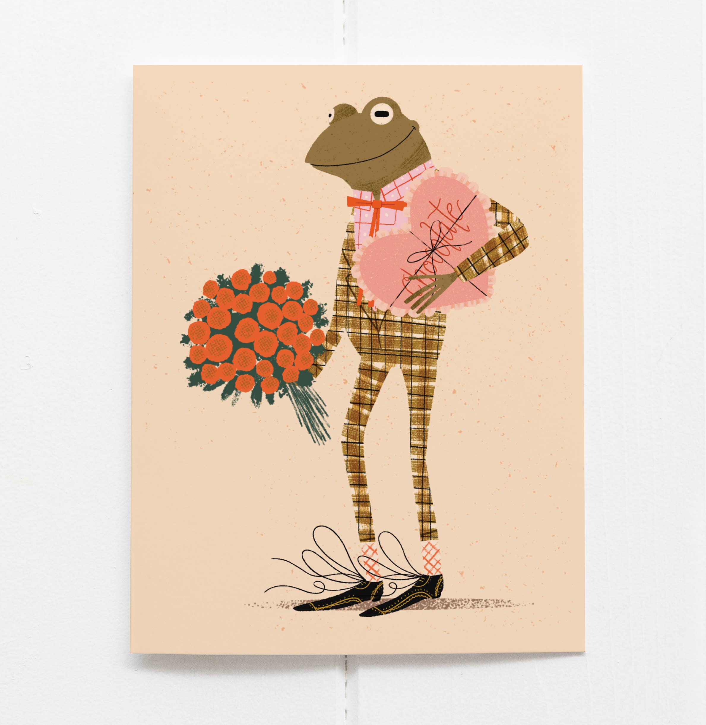Handsome Frog Valentine Card - DIGS