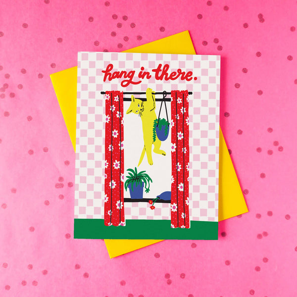 Hang In There Cat Card - DIGS