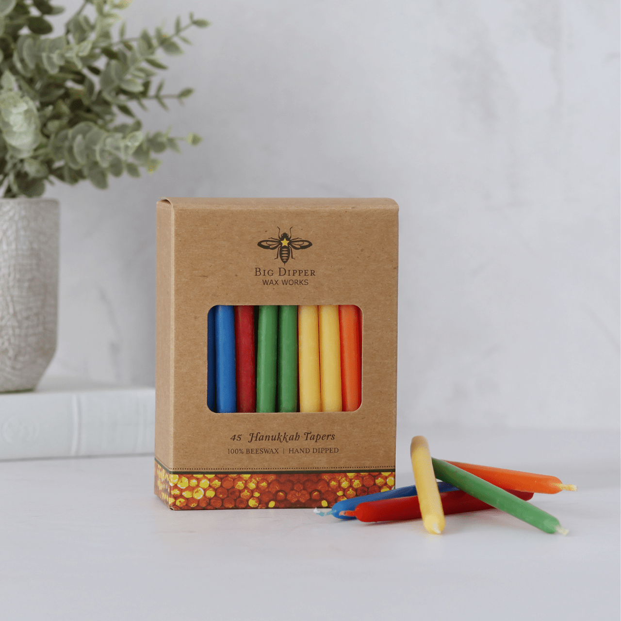 Hanukkah Beeswax Taper Candles - DIGS