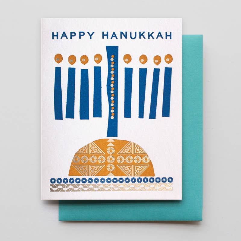 Hanukkah Candles Holiday Card - DIGS