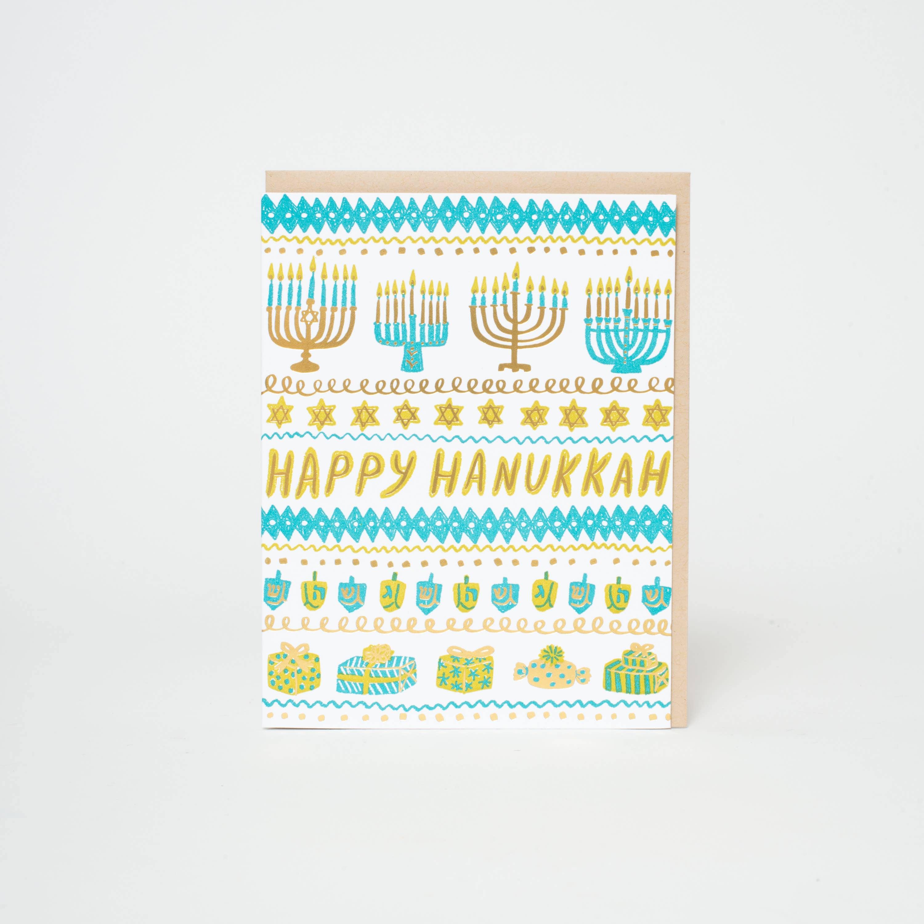 Hanukkah Stripes Card - DIGS