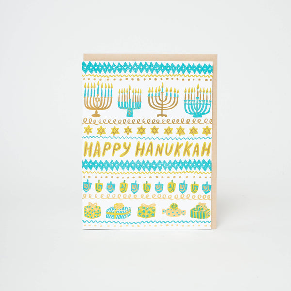 Hanukkah Stripes Card - DIGS