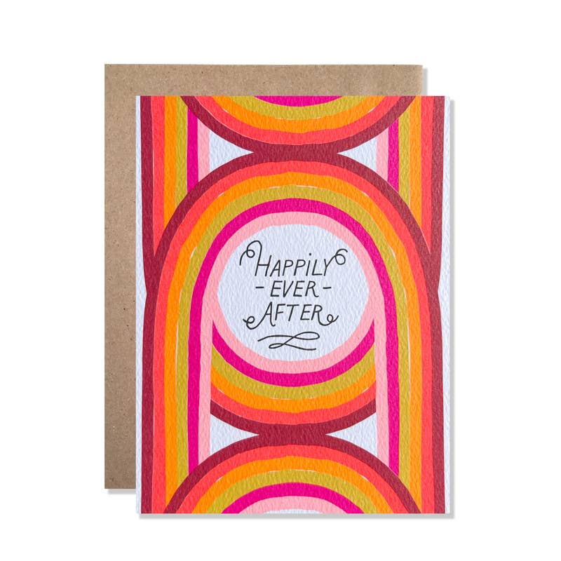 Happily Ever After Neon Arches Card - DIGS