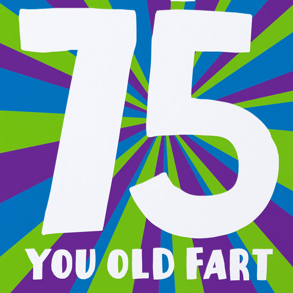 Happy 75th Birthday Card - DIGS