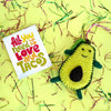 Happy Avocado Felt Wool Ornament - DIGS