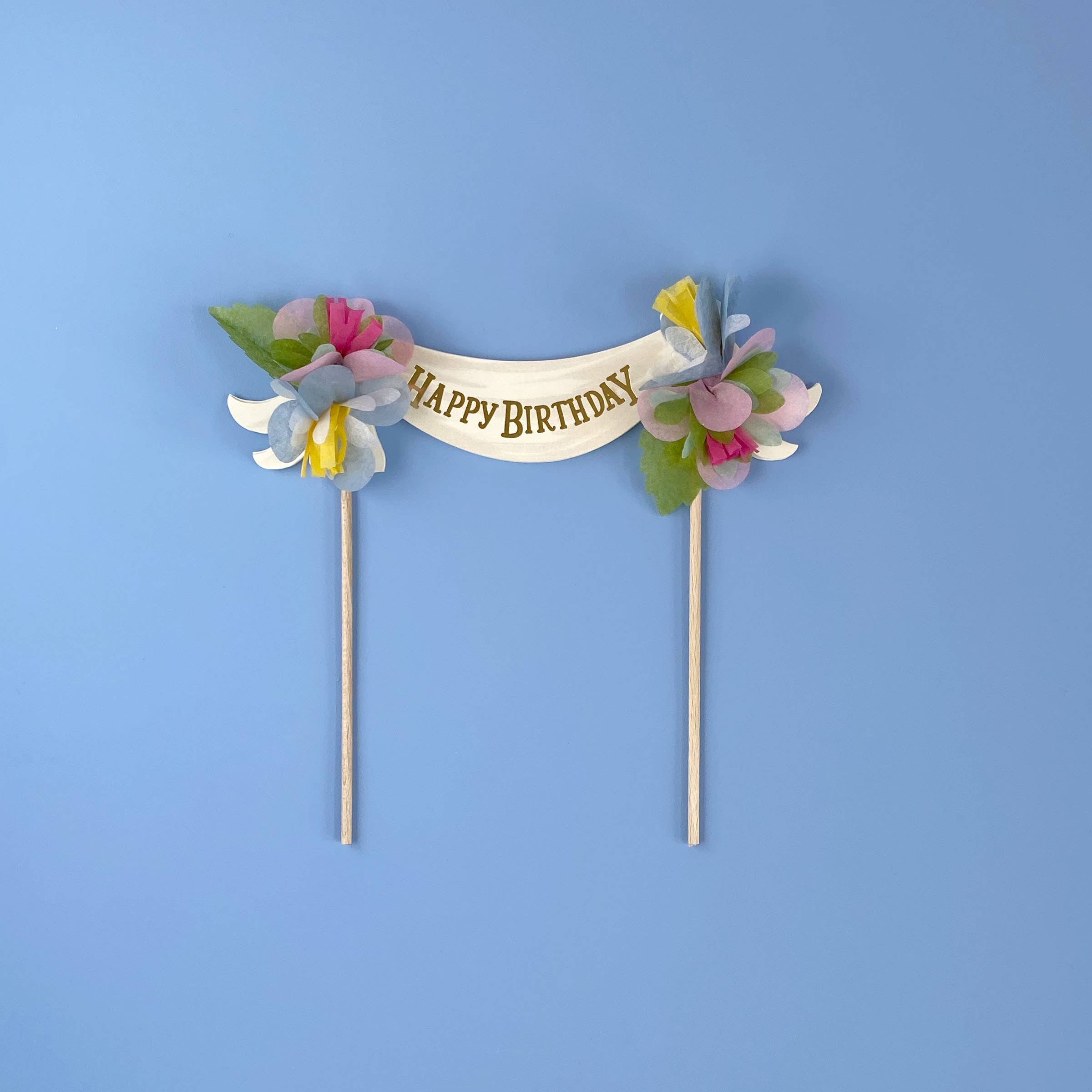 Happy Birthday Cake Topper: Multi - Color - DIGS