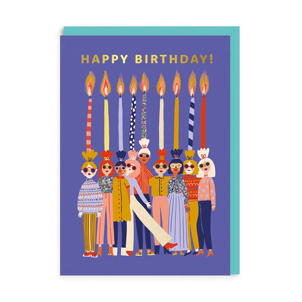 Happy Birthday Candle Ladies Card - DIGS