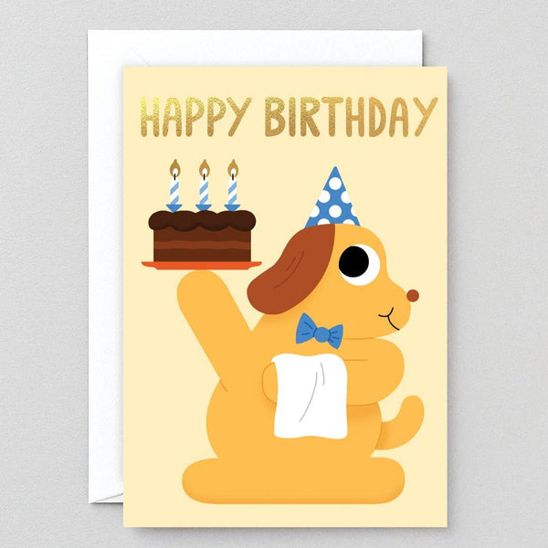 Happy Birthday Dog Cake Card - DIGS