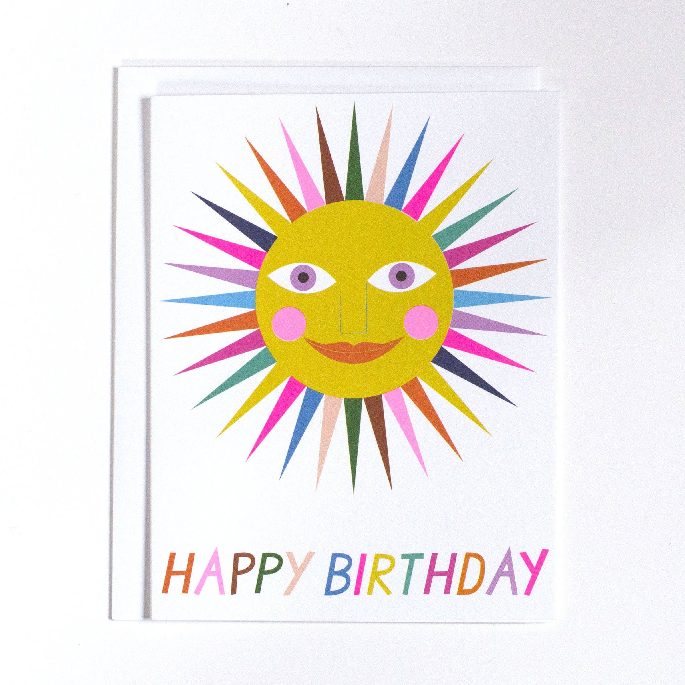 Happy Birthday Rainbow Sun Card - DIGS