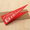 Happy Birthday Triangular Pennant Card - DIGS