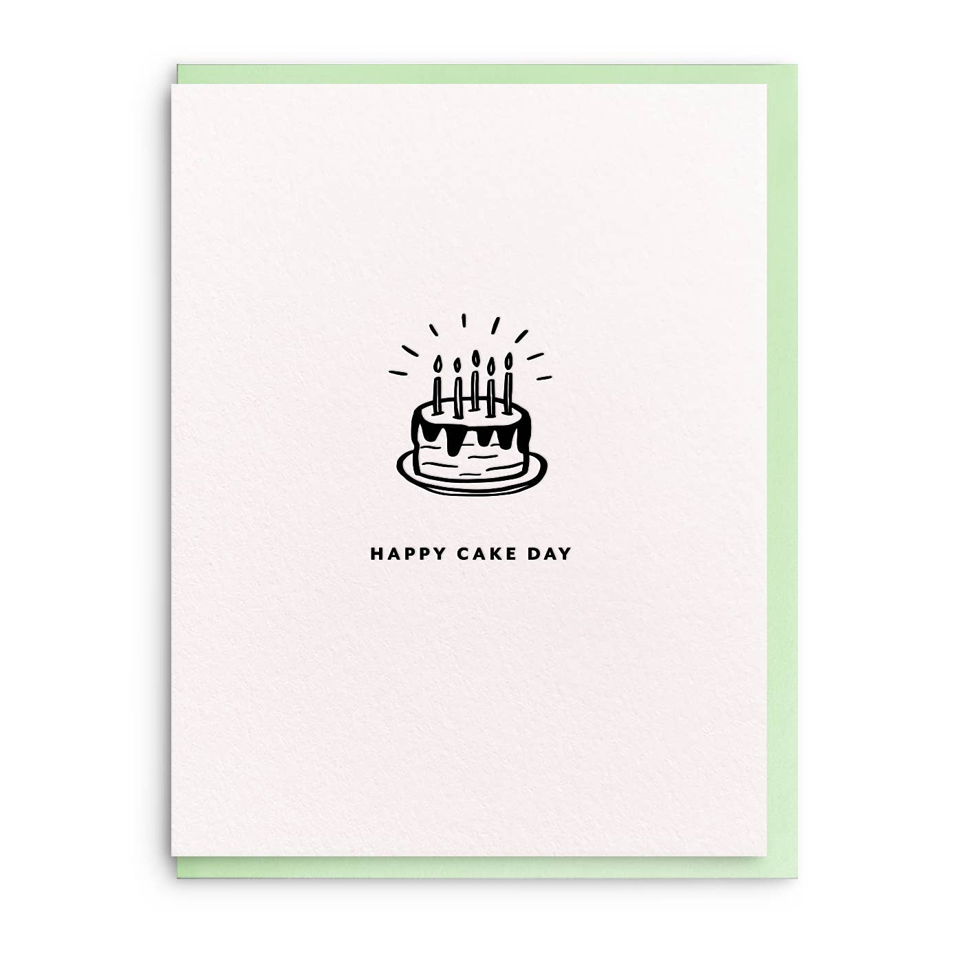 Happy Cake Day Letterpress Birthday Card - DIGS
