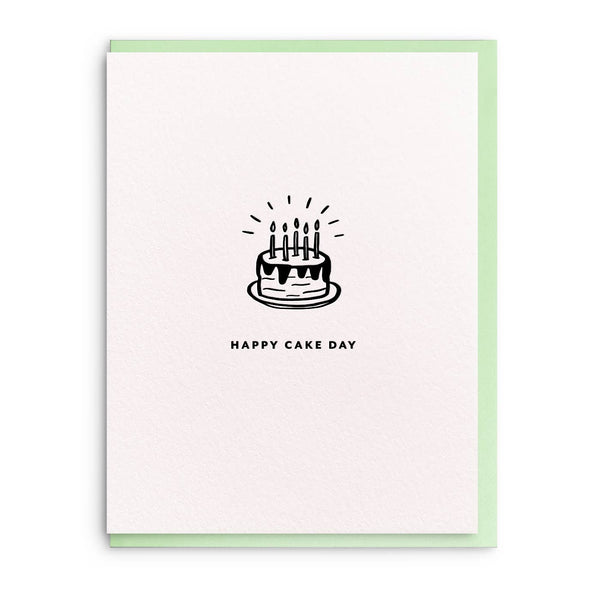 Happy Cake Day Letterpress Birthday Card - DIGS