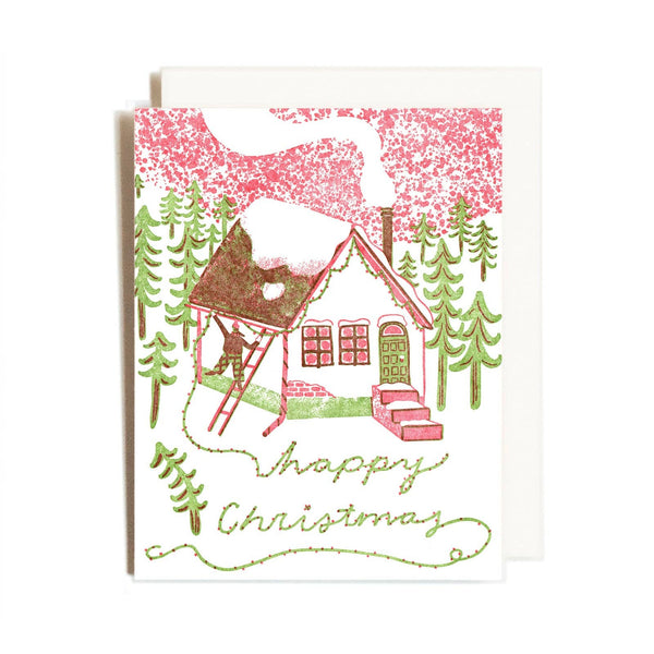 Happy Christmas House Card - DIGS