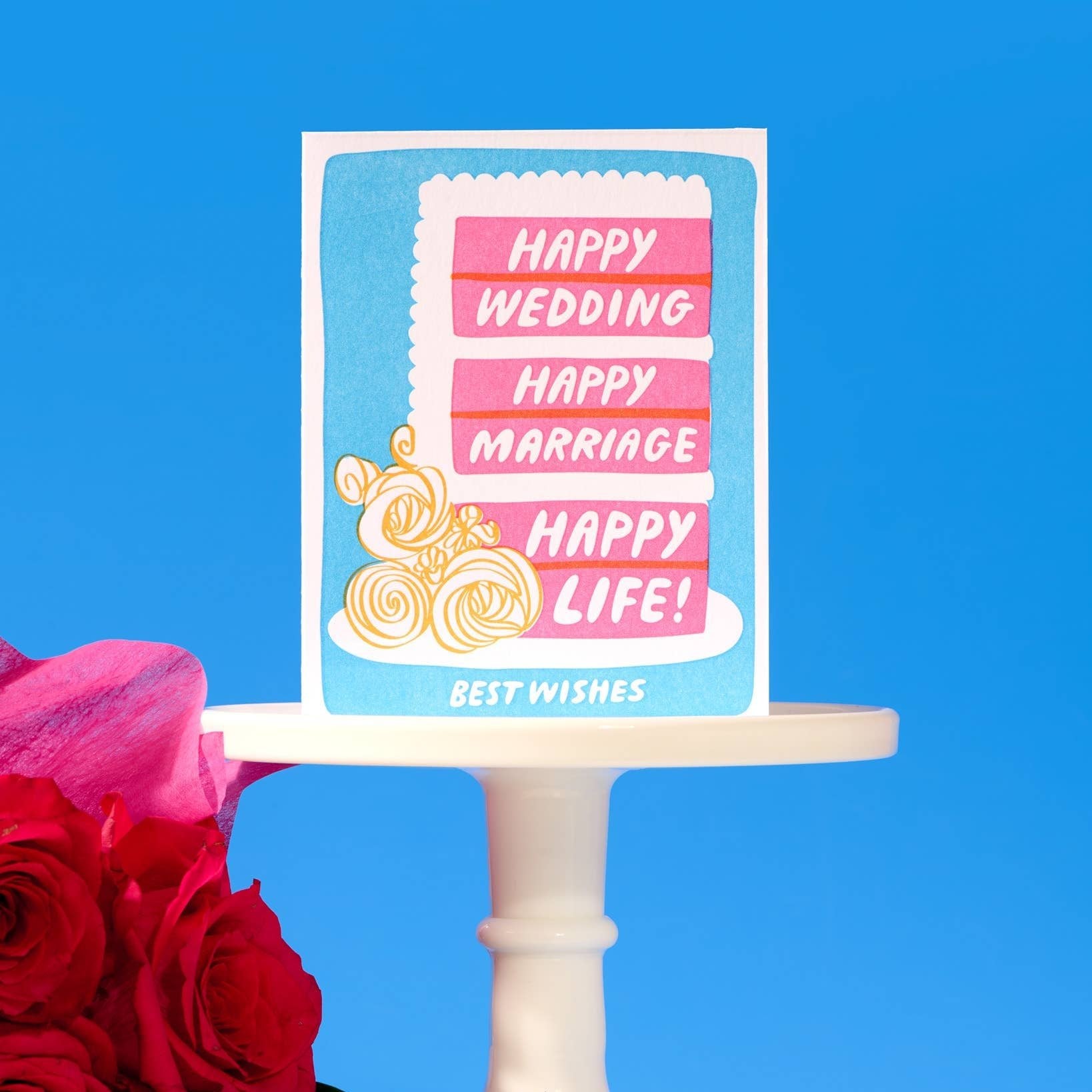 Happy Life Cake Wedding Card - DIGS