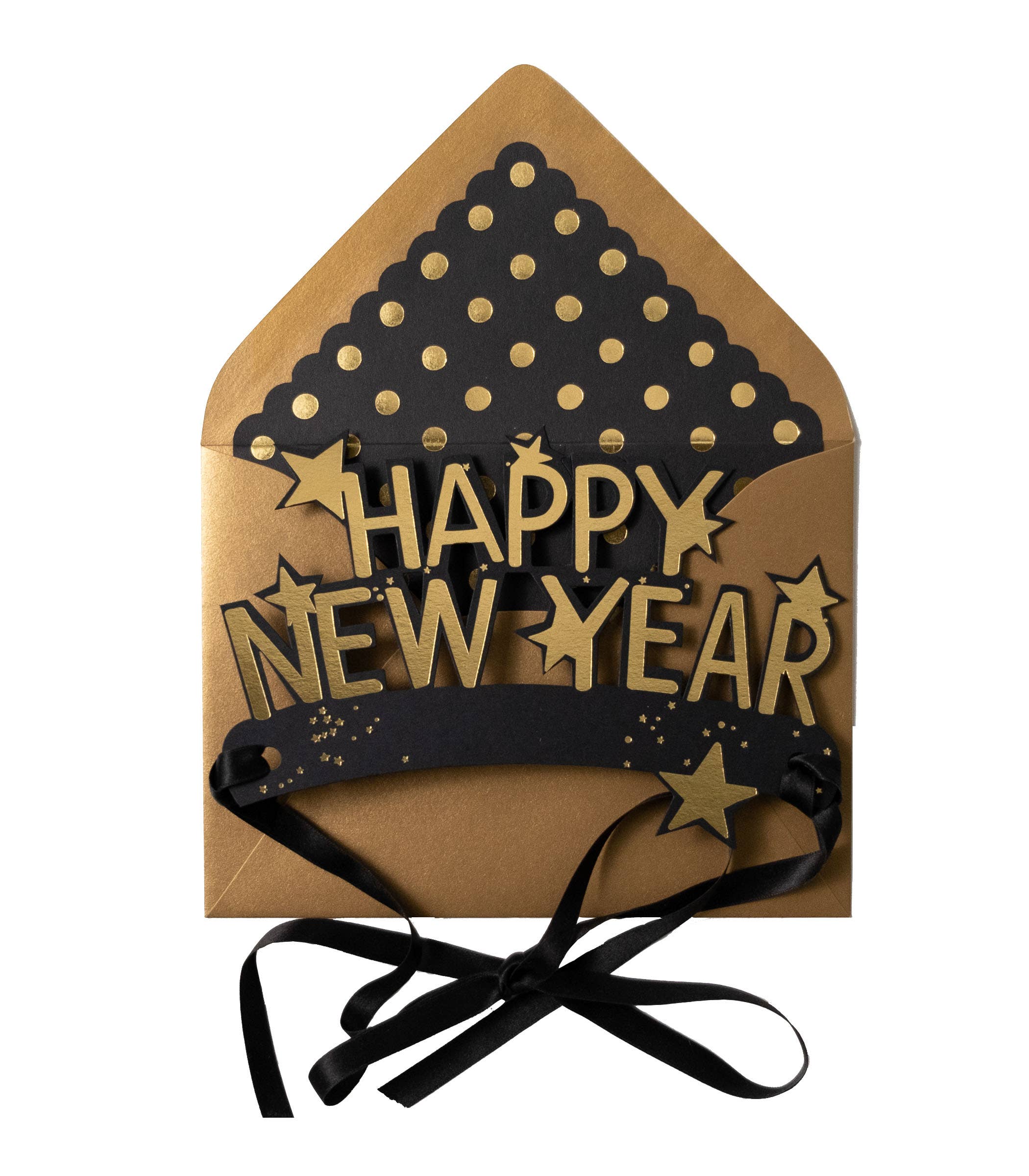 Happy New Year Wearable Crown with Ribbon - DIGS