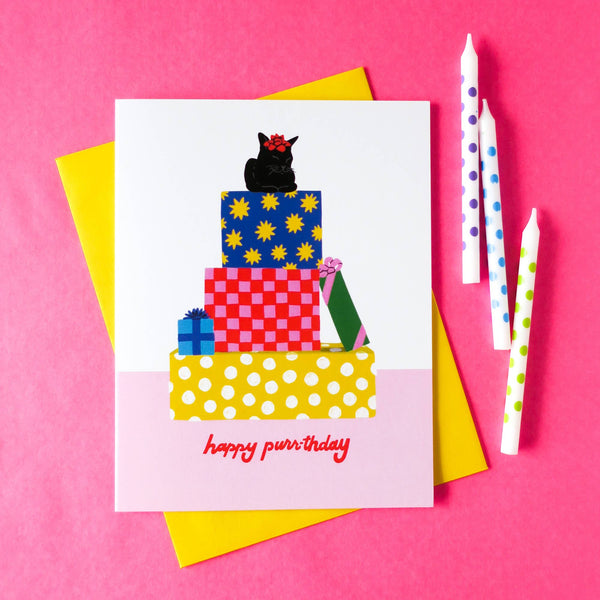 Happy Purrthday Birthday Card - DIGS