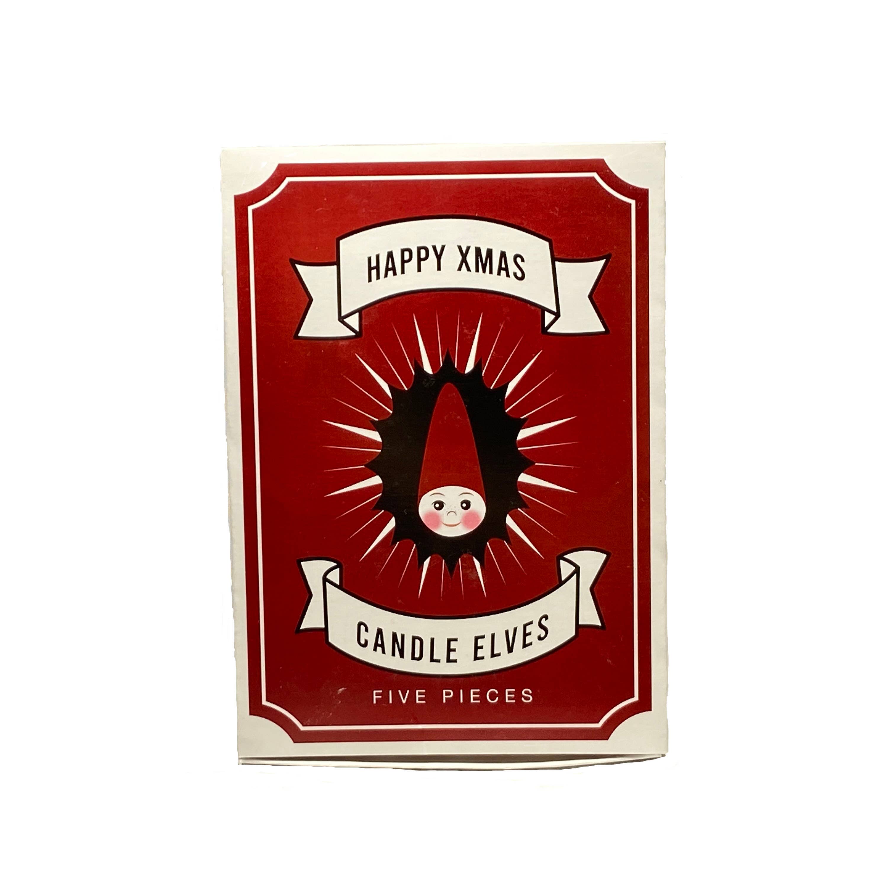 Happy Xmas Elf Taper Candles - DIGS