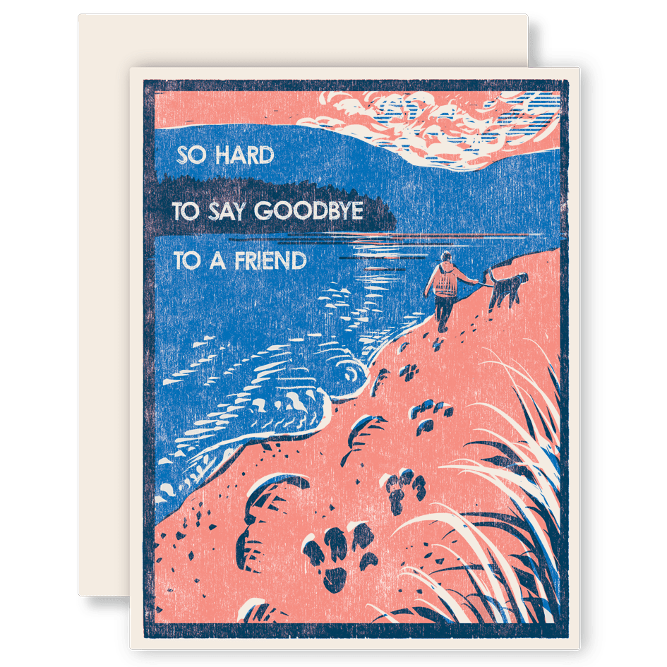 Hard to Say Goodbye Pet Sympathy Card - DIGS