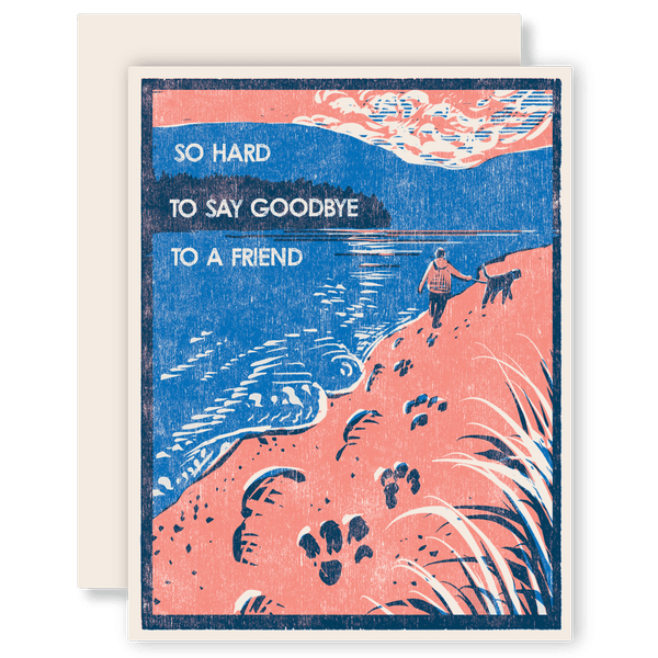 Hard to Say Goodbye Pet Sympathy Card - DIGS
