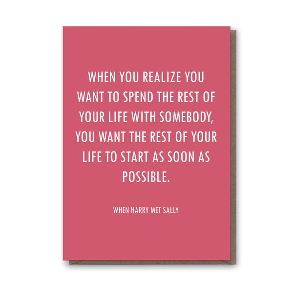 Harry Met Sally Love Card - DIGS