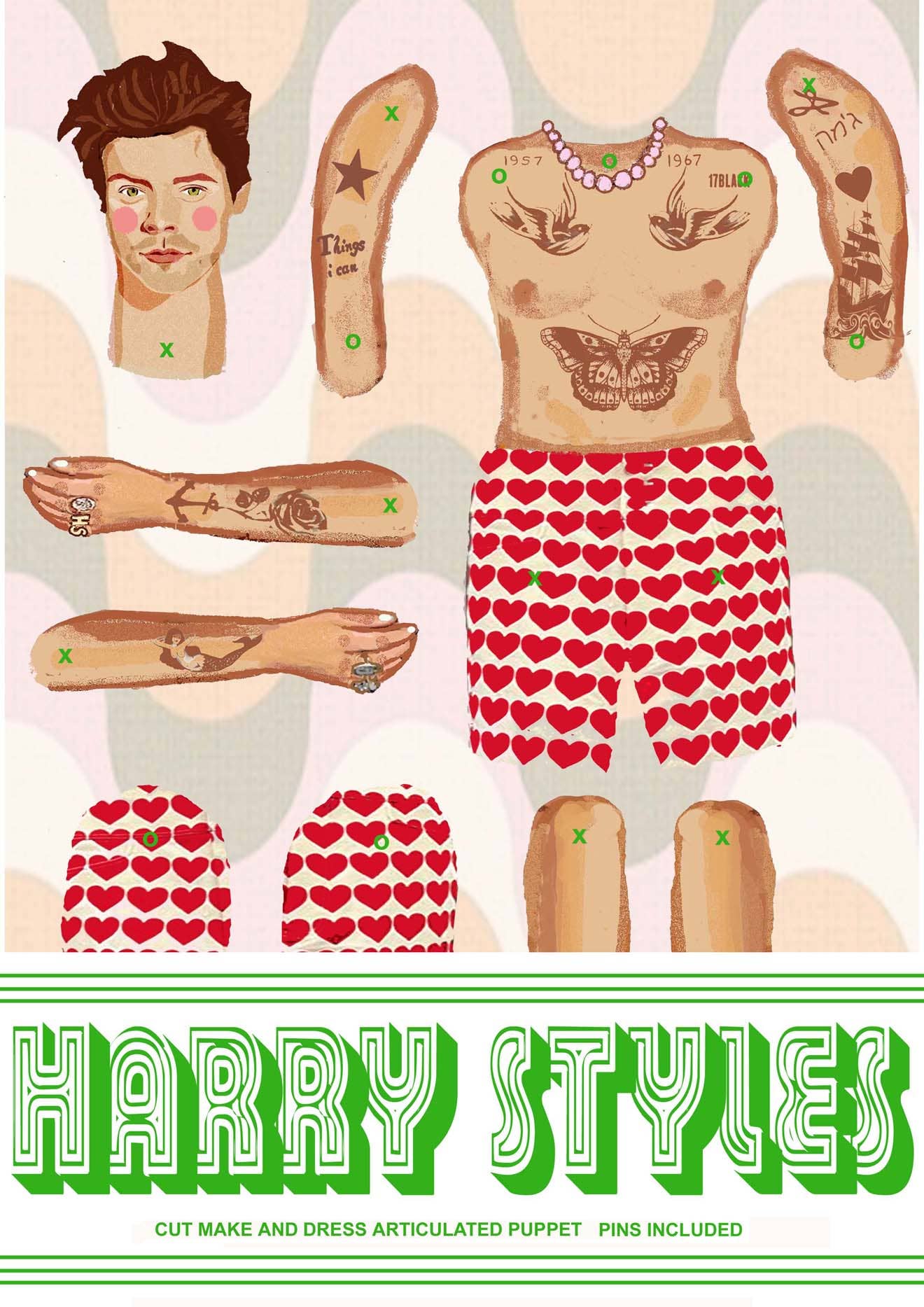 Harry Styles Cut and Make Puppet - DIGS