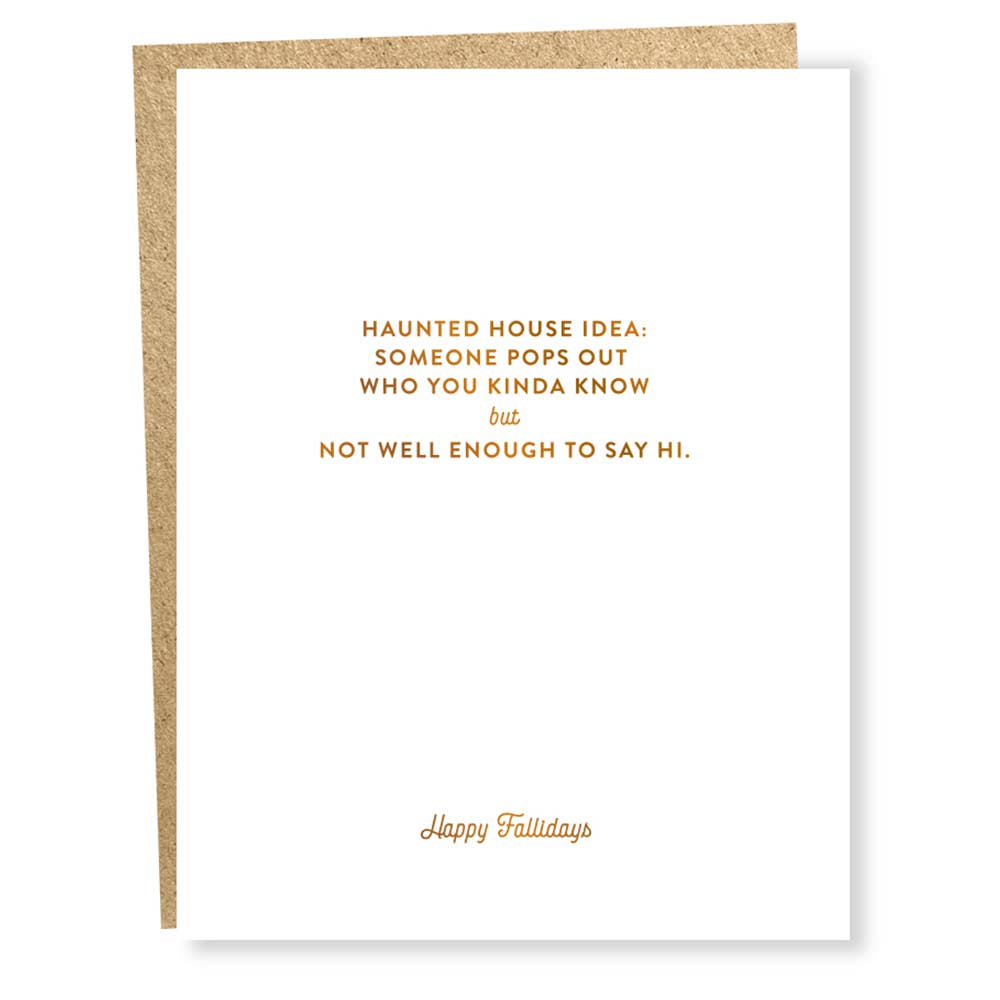 Haunted House Halloween Card - DIGS